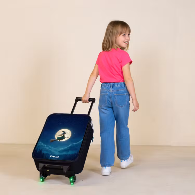 Nachtelijke Vlucht over het Woud Kinderkoffer - Zwart klein -sfeer1