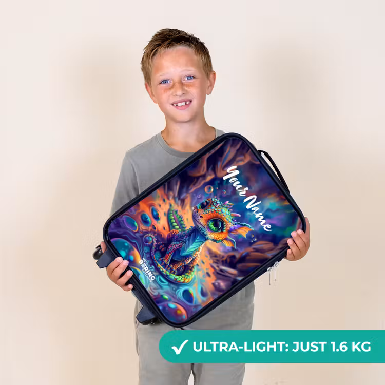 Sierlijke saffierdraak Kinderkoffer - Zwart klein -sfeer4_UK