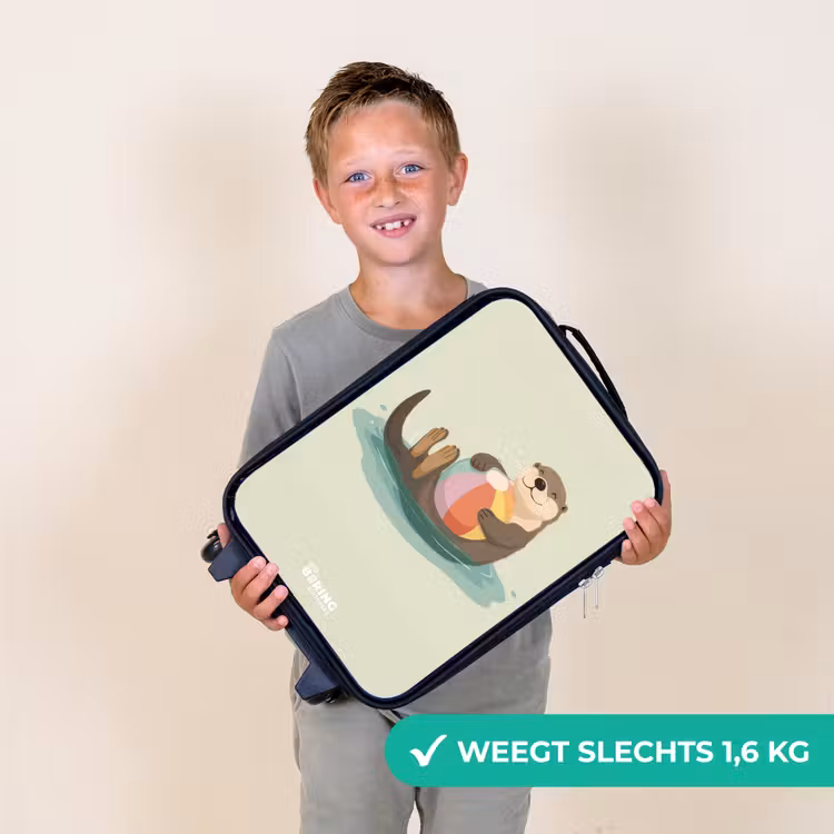 Otter - Strandbal - Water Kinderkoffer - Zwart klein -sfeer4_NL