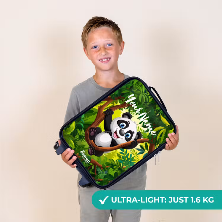 Pedro panda Kinderkoffer - Zwart klein -sfeer4_UK