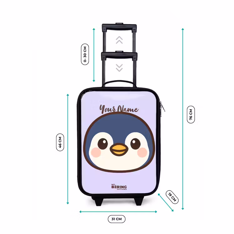 Pinguïn Kinderkoffer - Zwart klein -productfoto_formaten