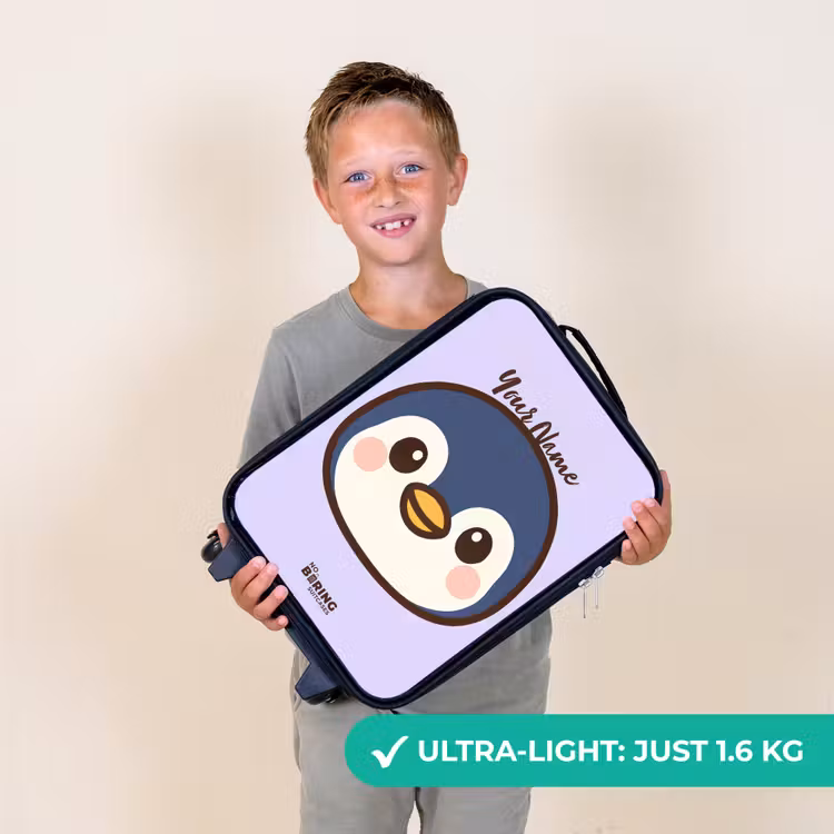 Pinguïn Kinderkoffer - Zwart klein -sfeer4_UK