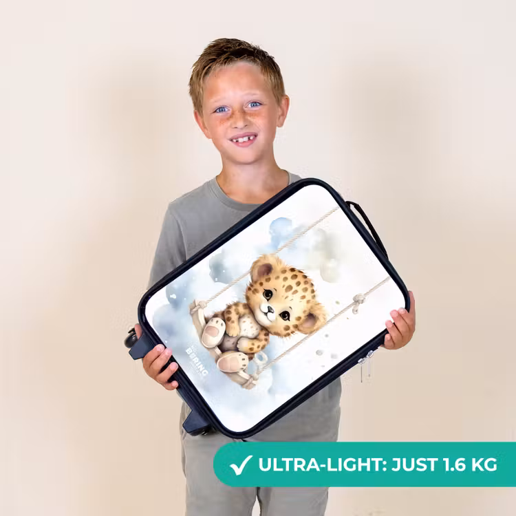 Perry panter Kinderkoffer - Zwart klein -sfeer4_UK