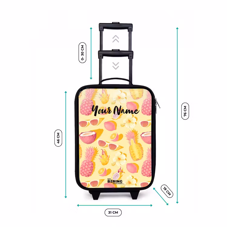 Pina colada Kinderkoffer - Zwart klein -productfoto_formaten