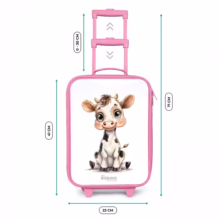 Baby koe Kinderkoffer - Roze klein -productfoto_formaten