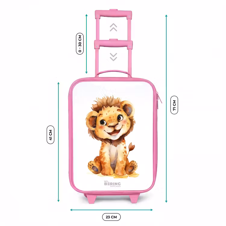 Baby leeuw Kinderkoffer - Roze klein -productfoto_formaten