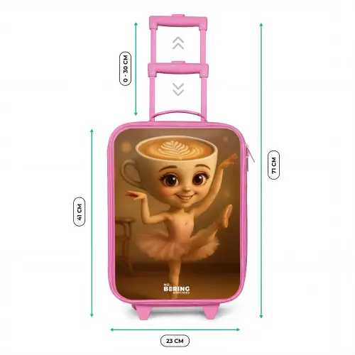 Ballerina Cappuccina Kinderkoffer - Roze klein -productfoto_formaten