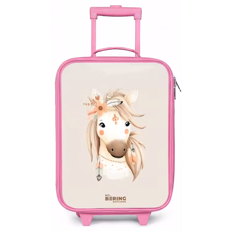 Bohemian paard in pastel kleuren Kinderkoffer - Roze klein -zz3dotto