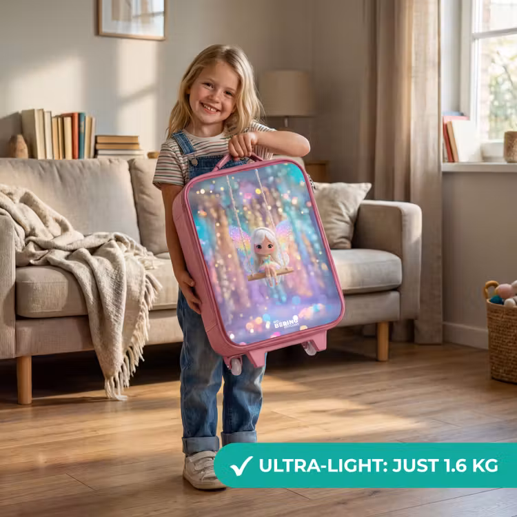 Fee - Elf - Regenboog Kinderkoffer - Roze klein -sfeer2_EN
