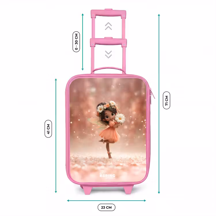 Fee met madeliefjes Kinderkoffer - Roze klein -productfoto_formaten