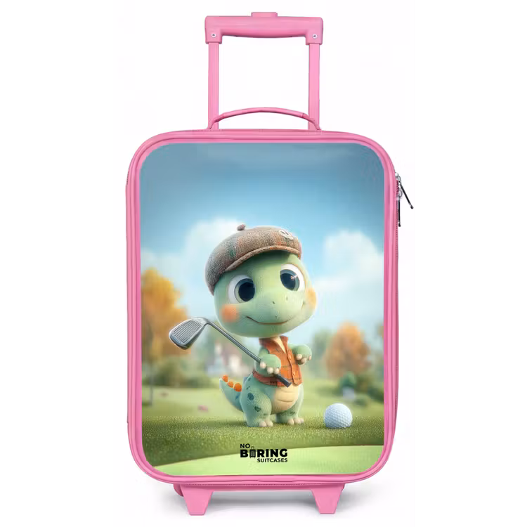 Golf - Dino - Groen Kinderkoffer - Roze klein -zz3dotto