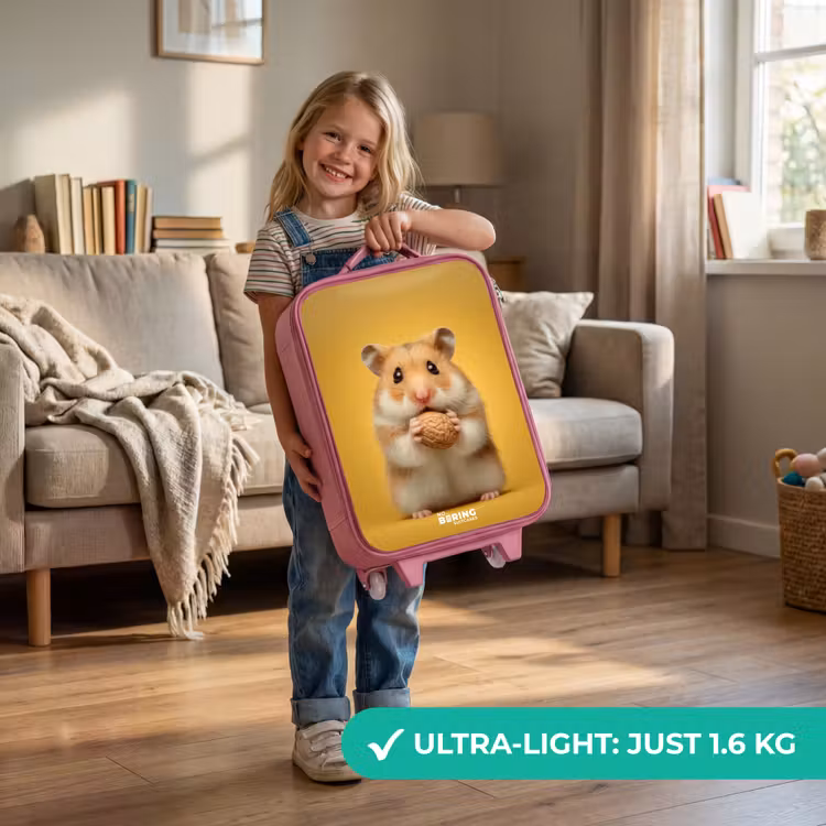 Hamster - Walnoot - Dier Kinderkoffer - Roze klein -sfeer2_EN