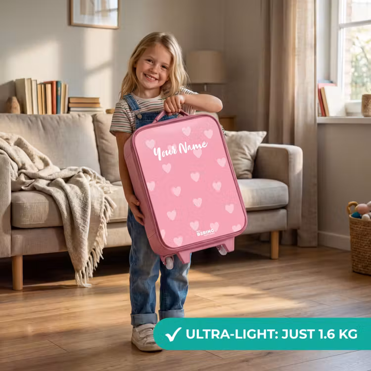 Hartjesritme Kinderkoffer - Roze klein -sfeer2_EN