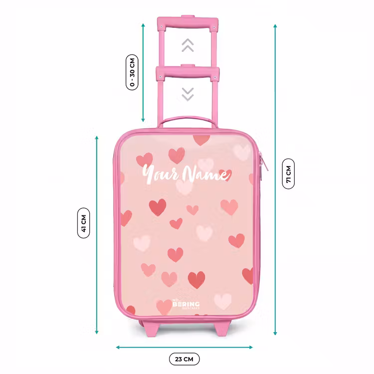 Hartjes Kinderkoffer - Roze klein -productfoto_formaten