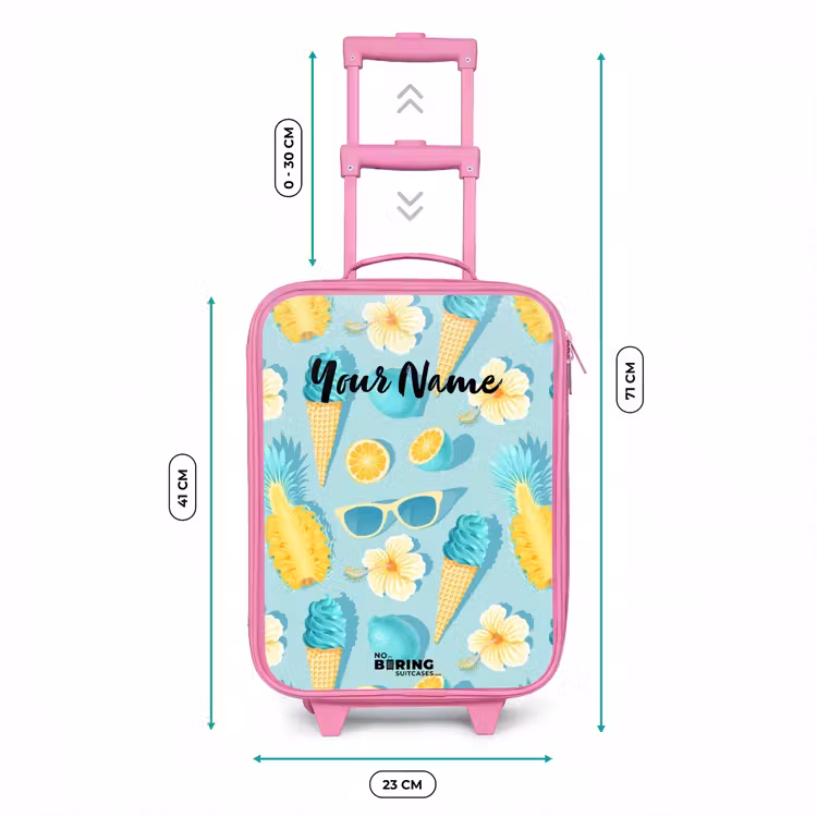 Ibiza icecream Kinderkoffer - Roze klein -productfoto_formaten