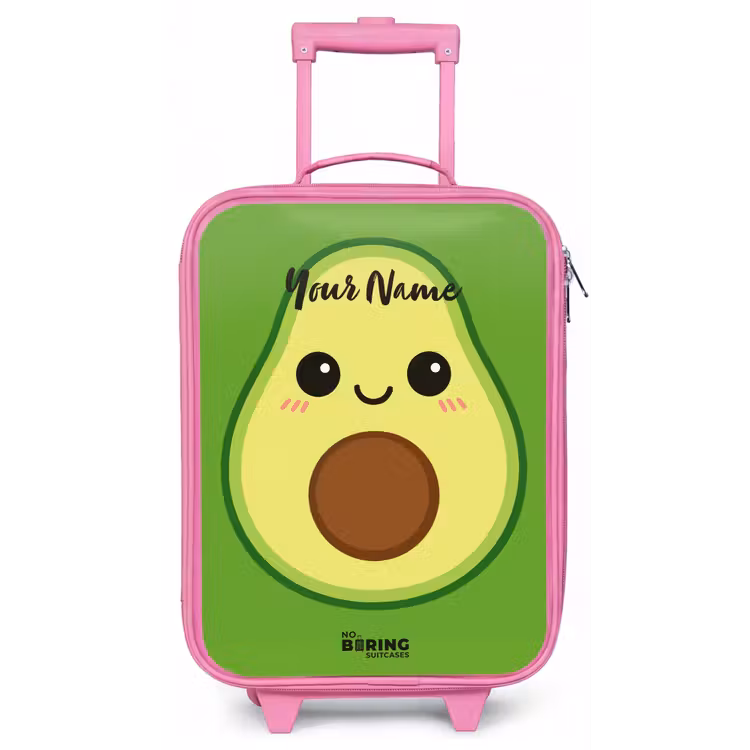 Kawai - Avocado - Groen Kinderkoffer - Roze klein -zz3dotto