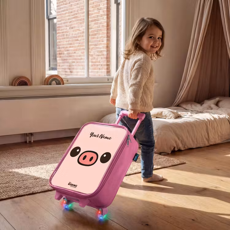 Kawai - Varken - Roze Kinderkoffer - Roze klein -sfeer1