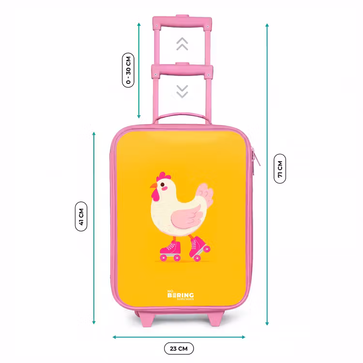 Kip - Rolschaatsen - Geel Kinderkoffer - Roze klein -productfoto_formaten