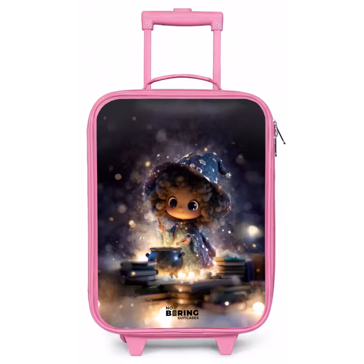 Magische Nacht vol Toverkunst Kinderkoffer - Roze klein -zz3dotto