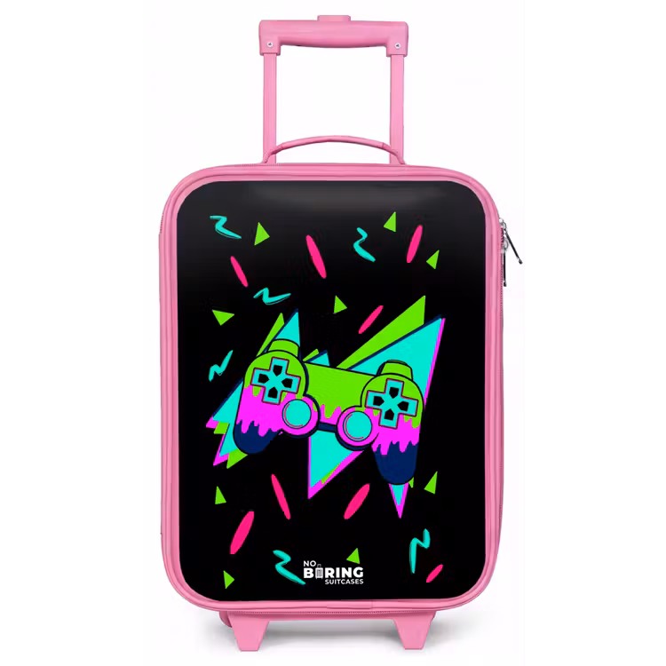 Neon controller op zwart Kinderkoffer - Roze klein -zz3dotto