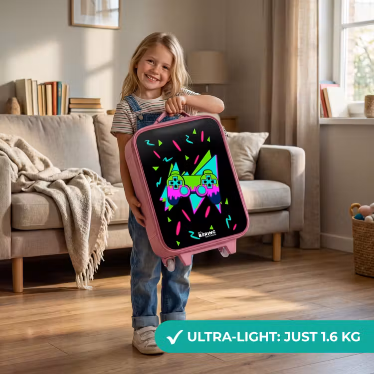 Neon controller op zwart Kinderkoffer - Roze klein -sfeer2_EN