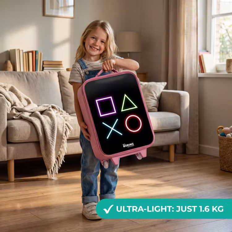 Neonverlicthe symbolen Kinderkoffer - Roze klein -sfeer2_EN