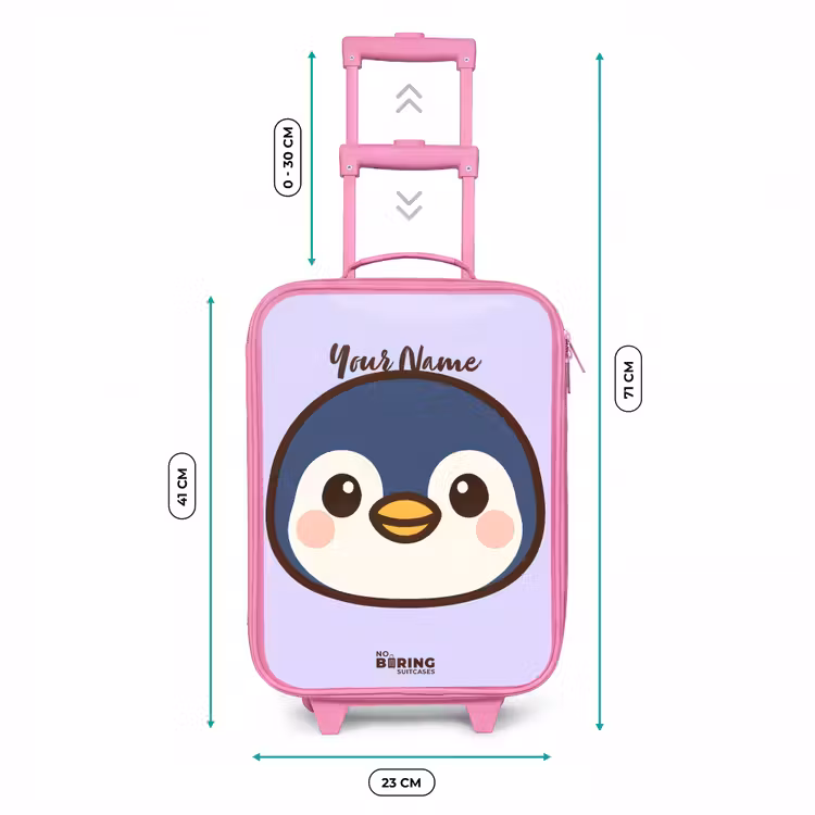 Pinguïn Kinderkoffer - Roze klein -productfoto_formaten