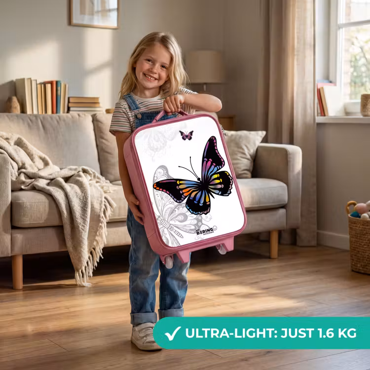 Petal papillon Kinderkoffer - Roze klein -sfeer2_EN
