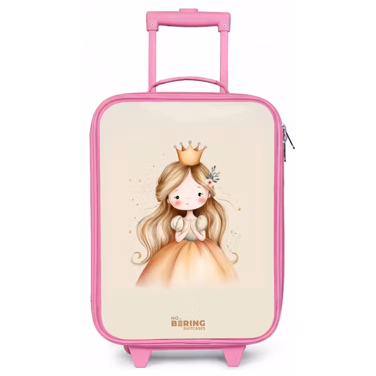 Prinses in gouden tinten Kinderkoffer - Roze klein -zz3dotto