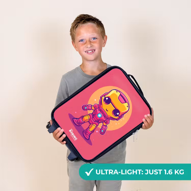Roze ranger Kinderkoffer - Zwart klein -sfeer4_UK