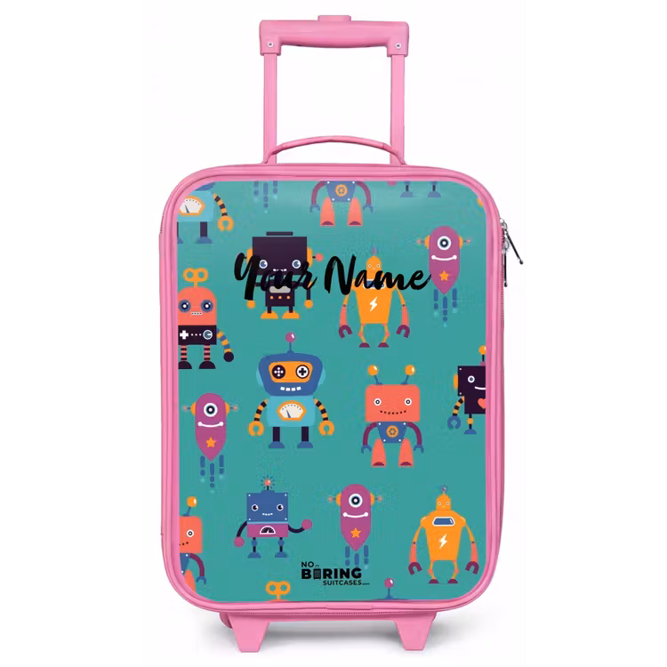 Robo rave Kinderkoffer - Roze klein -zz3dotto