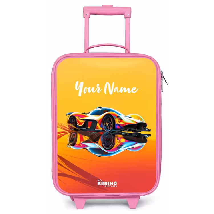 Sunbeam sprinter Kinderkoffer - Roze klein -zz3dotto