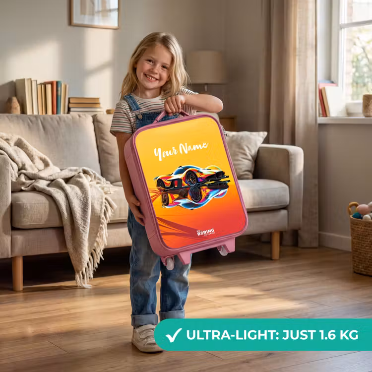 Sunbeam sprinter Kinderkoffer - Roze klein -sfeer2_EN