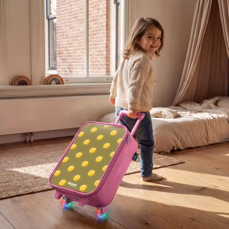 Sunny situation olijf Kinderkoffer - Roze klein -sfeer1