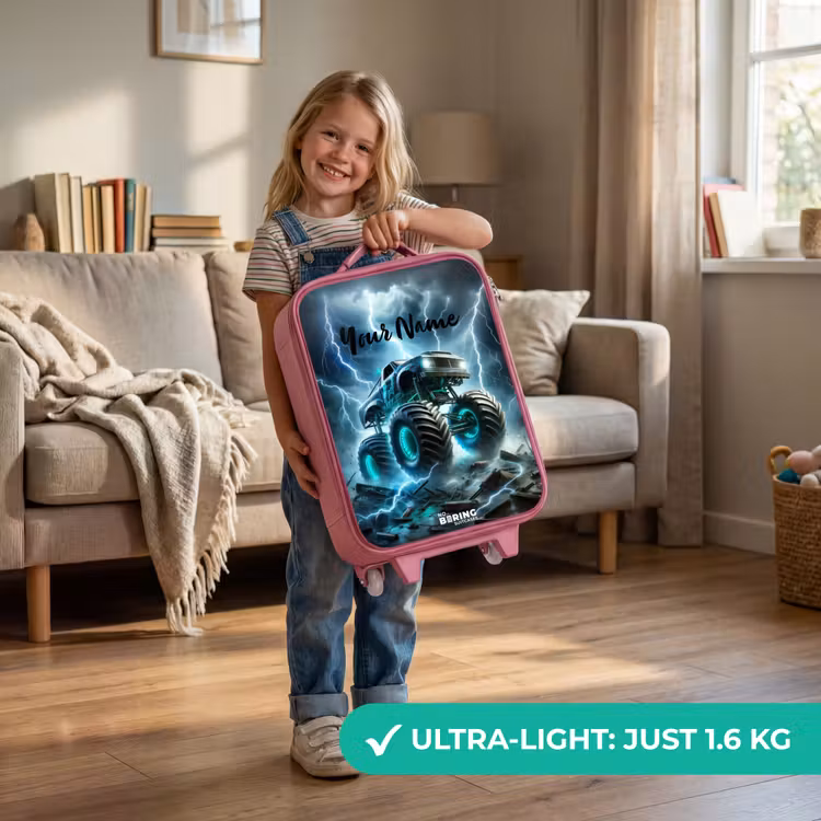 Thunder Wheels Kinderkoffer - Roze klein -sfeer2_EN