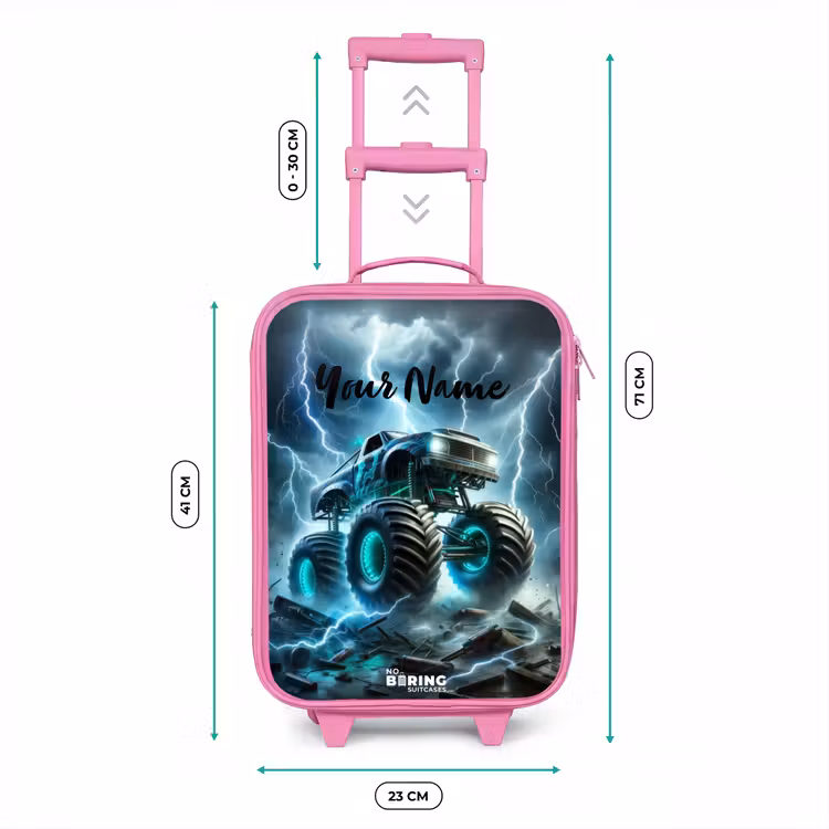 Thunder Wheels Kinderkoffer - Roze klein -productfoto_formaten