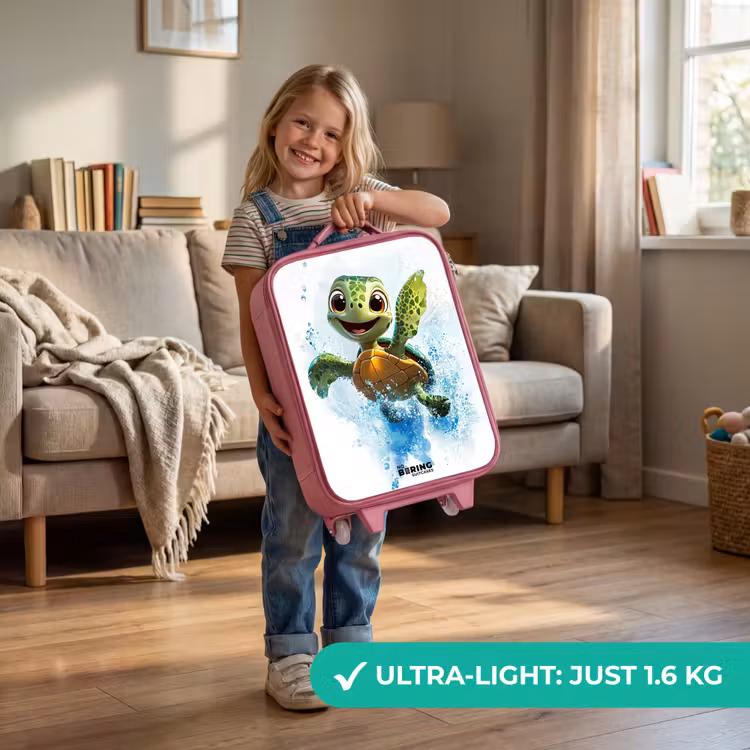Schildpad - Water - Groen Kinderkoffer - Roze klein -sfeer2_EN