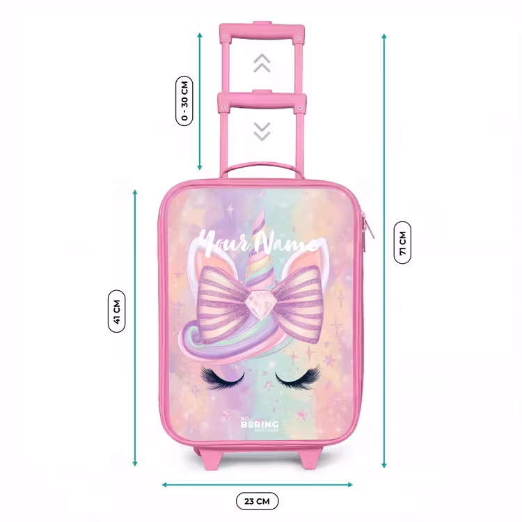 Eenhoorn Kinderkoffer - Roze klein -productfoto_formaten