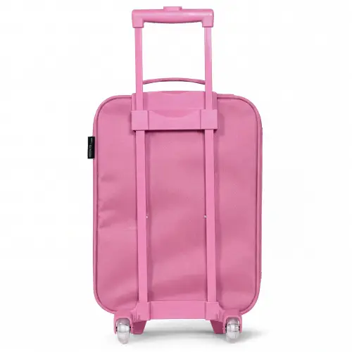 Eenhoorn op een sterrenhemel achtergrond Kinderkoffer - Roze klein -achterkant