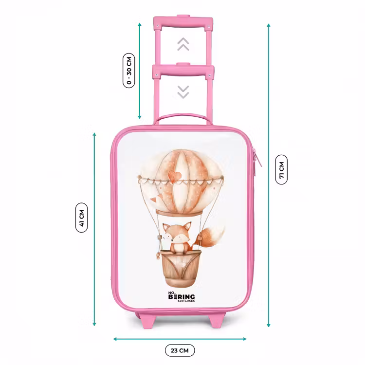 Vinnie vosvaart Kinderkoffer - Roze klein -productfoto_formaten