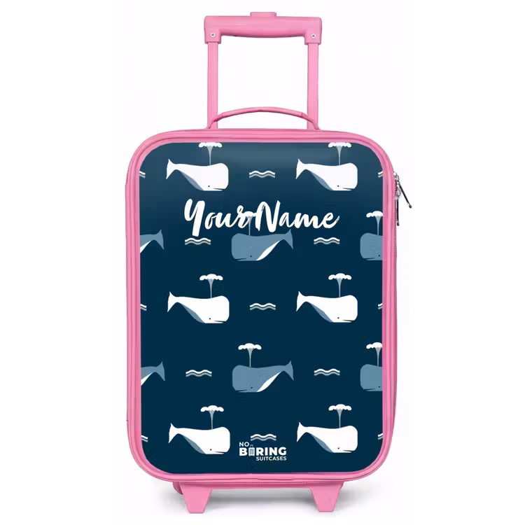 Walvisweelde Kinderkoffer - Roze klein -zz3dotto