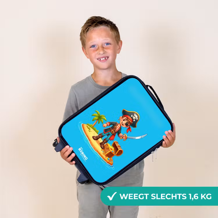 Piraat klaar om te plunderen Kinderkoffer - Zwart klein -sfeer4_NL
