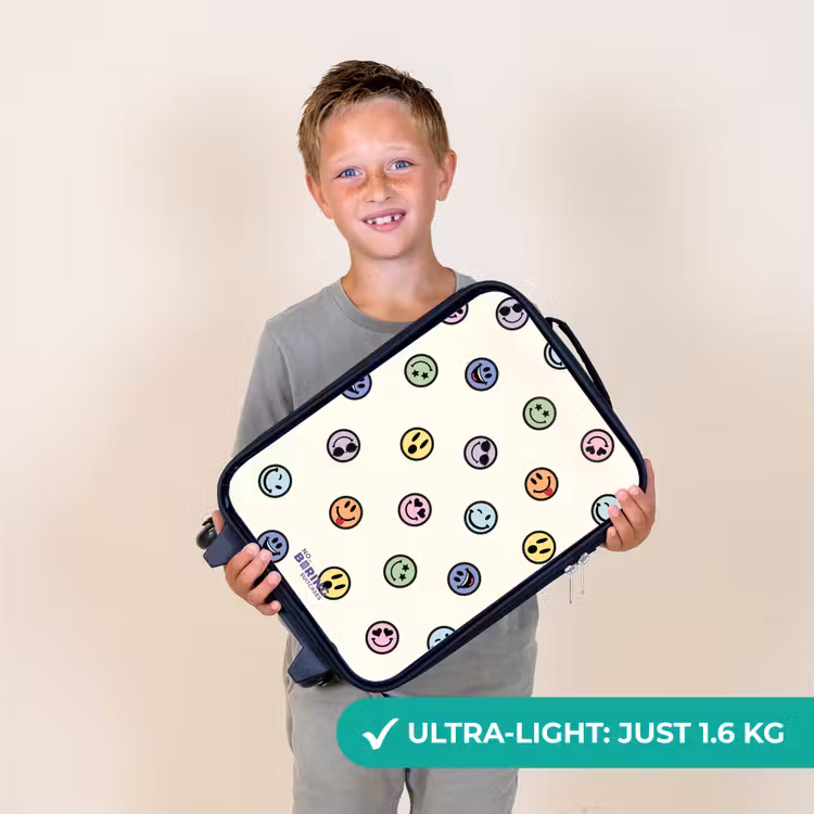Speelse smiley-mix Kinderkoffer - Zwart klein -sfeer4_UK
