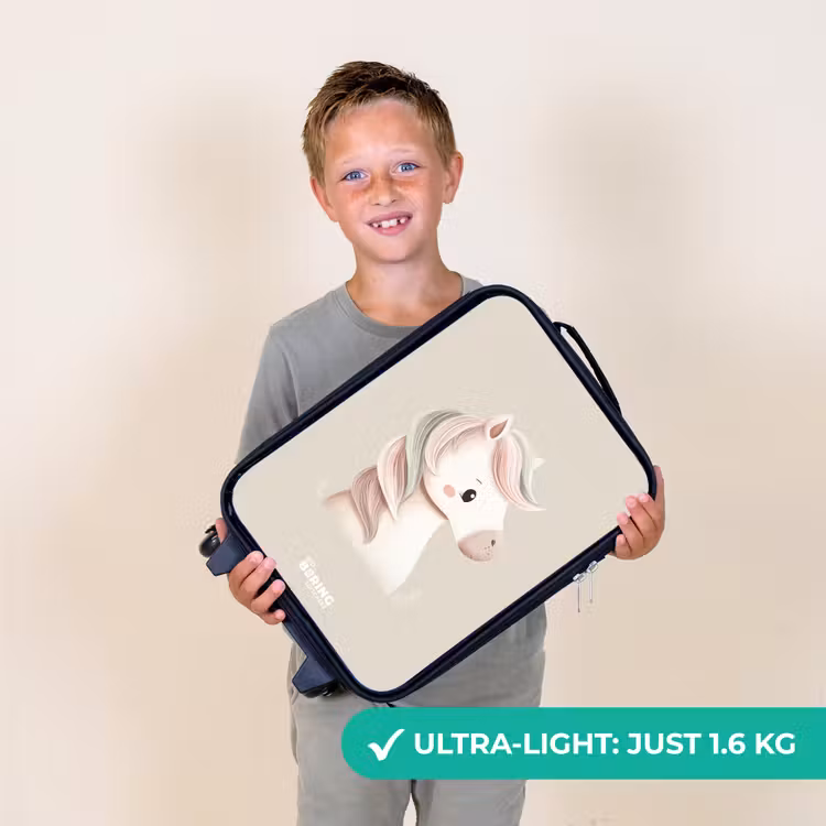 Eenhoorn in roze pastel kleuren Kinderkoffer - Zwart klein -sfeer4_UK