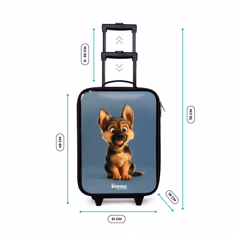 Hylke herder Kinderkoffer - Zwart klein -productfoto_formaten
