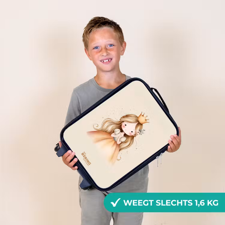Prinses in gouden tinten Kinderkoffer - Zwart klein -sfeer4_NL