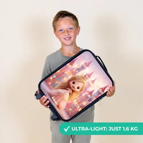 Prinses - Roze - Kasteel Kinderkoffer - Zwart klein -sfeer4_UK