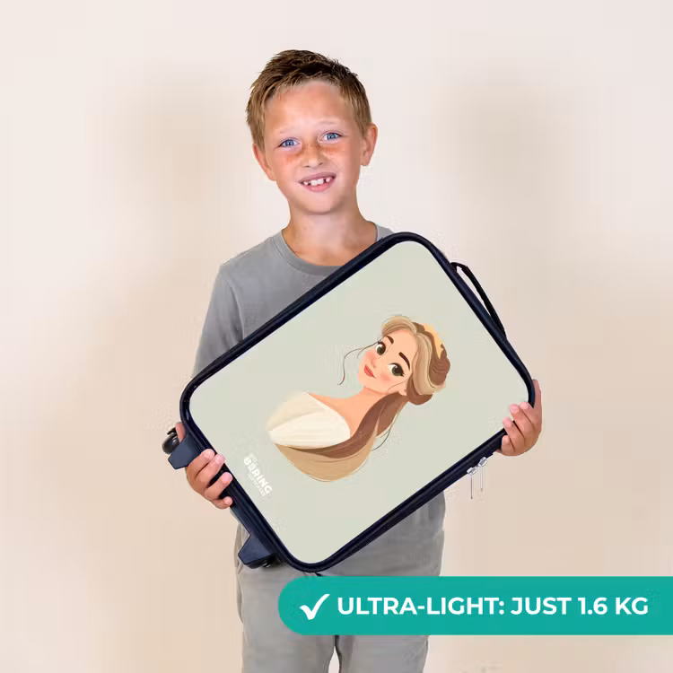 Prinses met een tiara - Groen Kinderkoffer - Zwart klein -sfeer4_UK