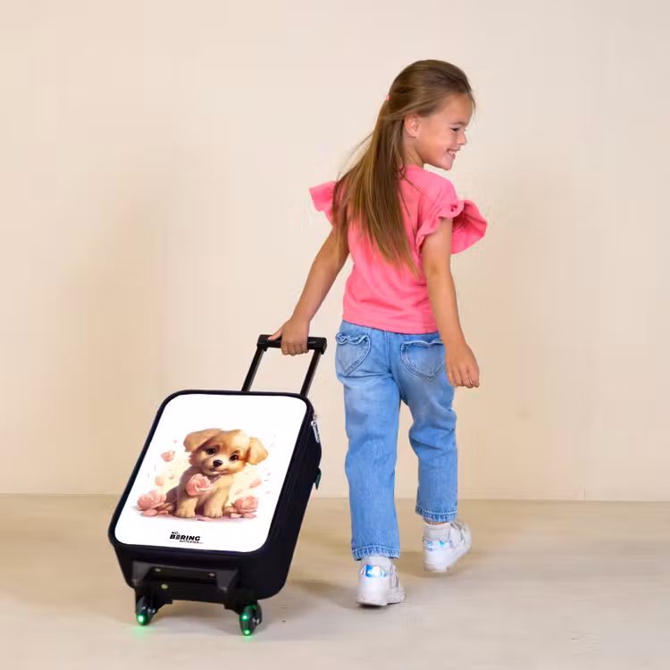 Popke puppy Kinderkoffer - Zwart klein -sfeer1
