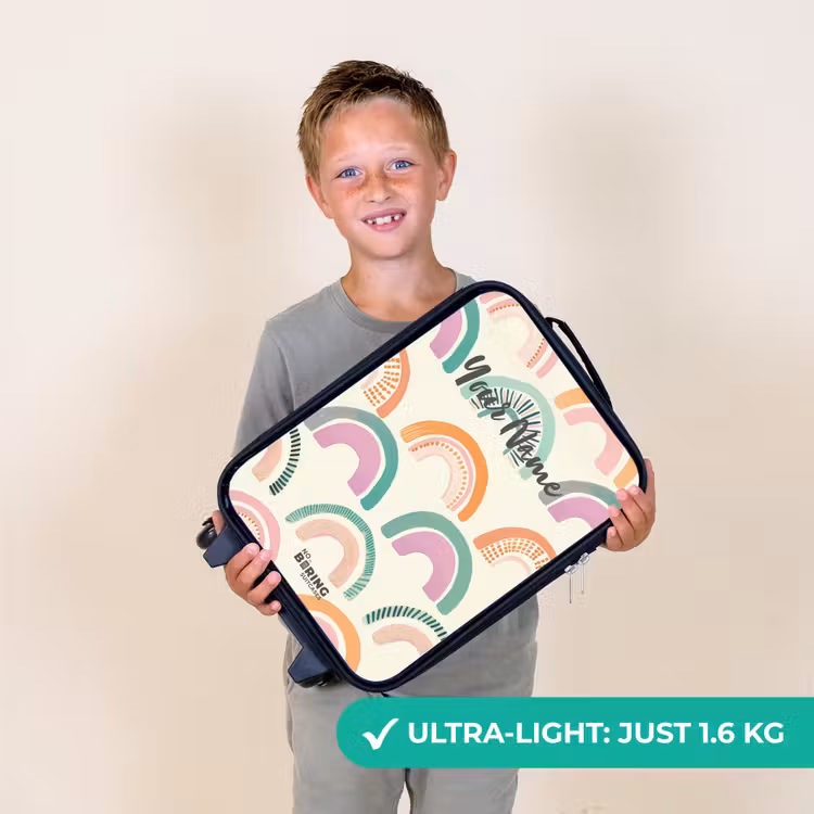 Regenbogen Kinderkoffer - Zwart klein -sfeer4_UK